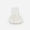 Cream Satin Tulle Flower Dress Cream Satin Tulle Flower Dress
