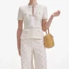 Cream Sequin Knit Top Cream Sequin Knit Top
