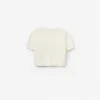 Cream Short Sleeve Flower Cardigan Cream Short Sleeve Flower Cardigan