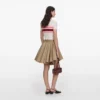 Cream Stripe Viscose Knit Top Cream Stripe Viscose Knit Top