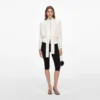 Cream Tie Neck Jersey Top Cream Tie Neck Jersey Top