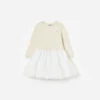 Cream Tulle Knit Dress Cream Tulle Knit Dress