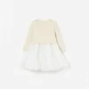 Cream Tulle Knit Dress Cream Tulle Knit Dress
