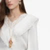 Cream Viscose Lace Top Cream Viscose Lace Top
