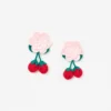 Crochet Flower & Strawberry Hairclips Crochet Flower & Strawberry Hairclips