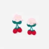 Crochet Flower & Strawberry Hairclips Crochet Flower & Strawberry Hairclips