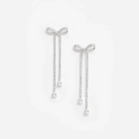 Crystal Bow Dangle Earring