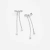 Crystal Bow Dangle Earring