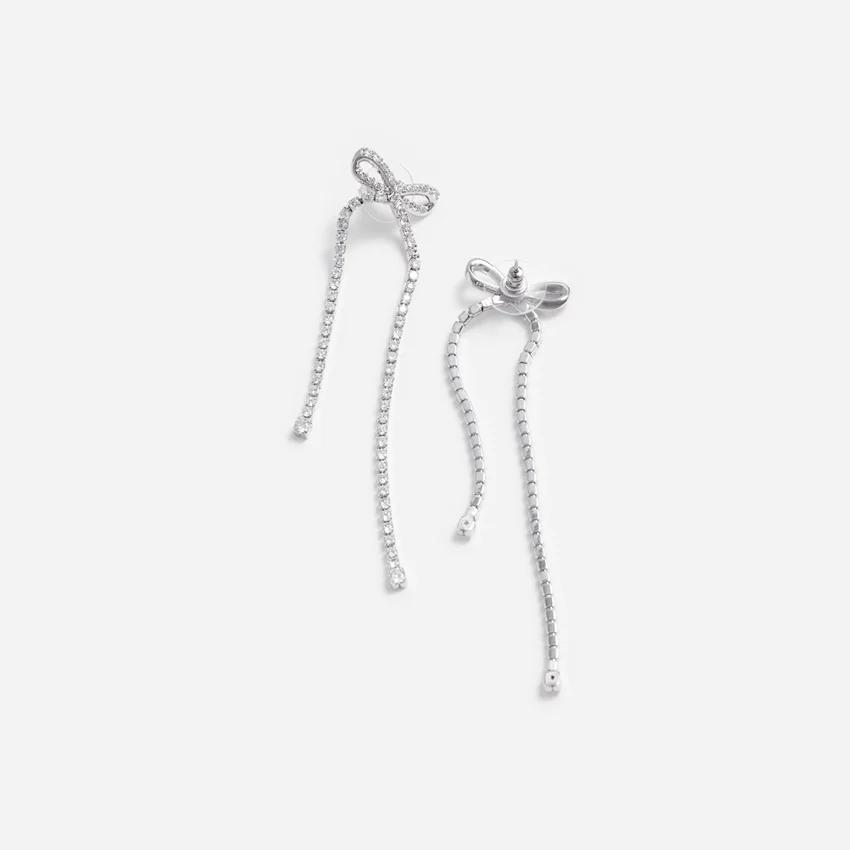 Crystal Bow Dangle Earrings Crystal Bow Dangle Earrings