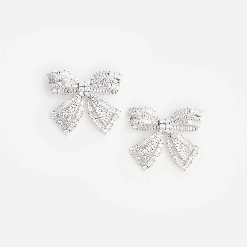 Crystal Bow Earrings Crystal Bow Earrings