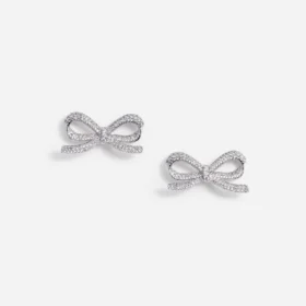 Crystal Bow Earrings