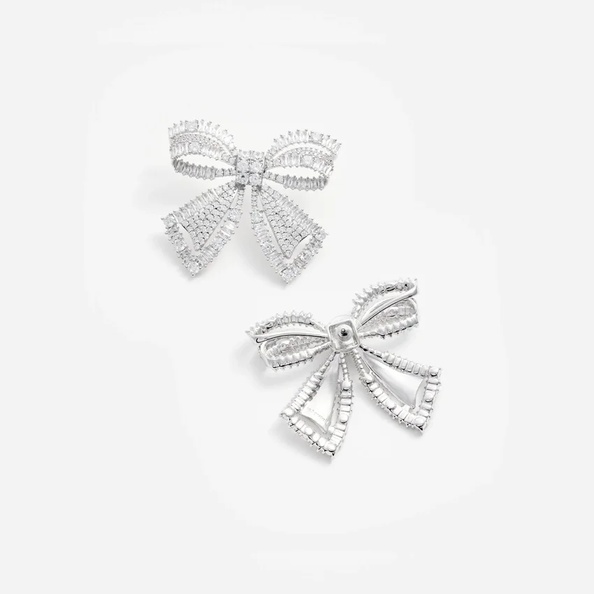 Crystal Bow Earrings Crystal Bow Earrings