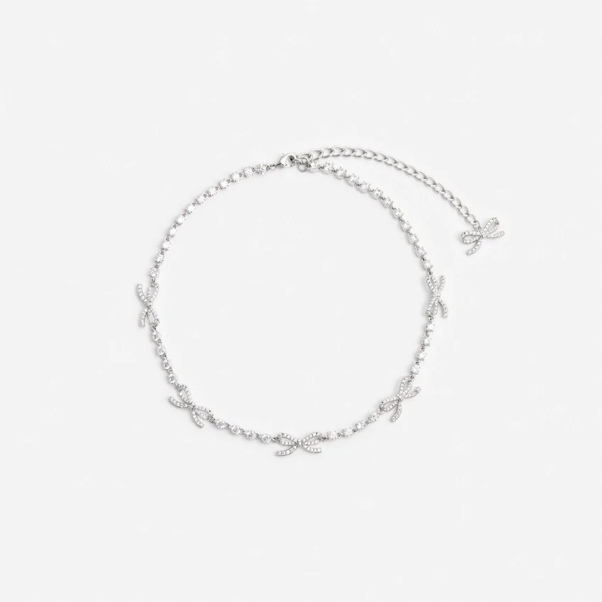 Crystal Bow Necklace Crystal Bow Necklace