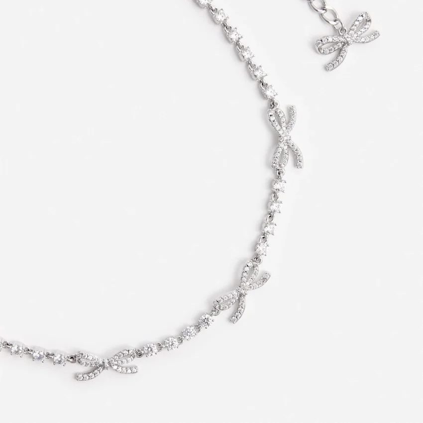 Crystal Bow Necklace Crystal Bow Necklace