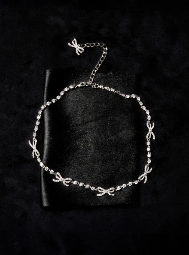 Crystal Bow Necklace Crystal Bow Necklace