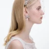 Crystal Bow Pearl Droplet Earrings Crystal Bow Pearl Droplet Earrings