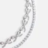 Crystal Bows Diamante Necklace Crystal Bows Diamante Necklace