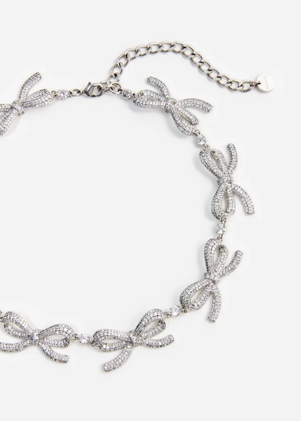 Crystal Bows Necklace Crystal Bows Necklace