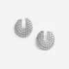 Crystal Curved Earrings Crystal Curved Earrings