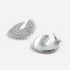 Crystal Curved Earrings Crystal Curved Earrings