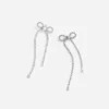 Crystal Droplet Bow Earrings