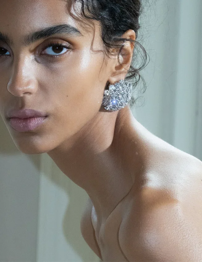 Crystal Flower Earrings Crystal Flower Earrings