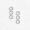 Crystal Link Three Tiered Earrings Crystal Link Three Tiered Earrings
