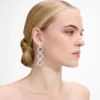 Crystal Link Three Tiered Earrings Crystal Link Three Tiered Earrings