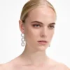 Crystal Link Three Tiered Earrings Crystal Link Three Tiered Earrings