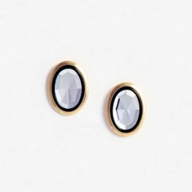 Crystal Oval Earrings