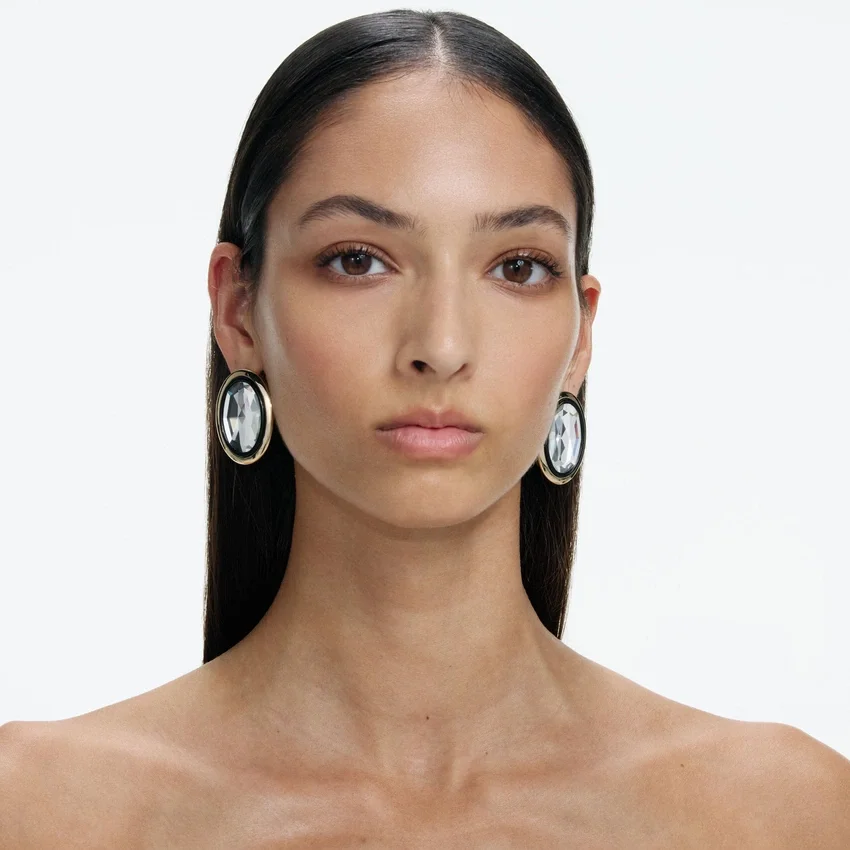 Crystal Oval Earrings Crystal Oval Earrings