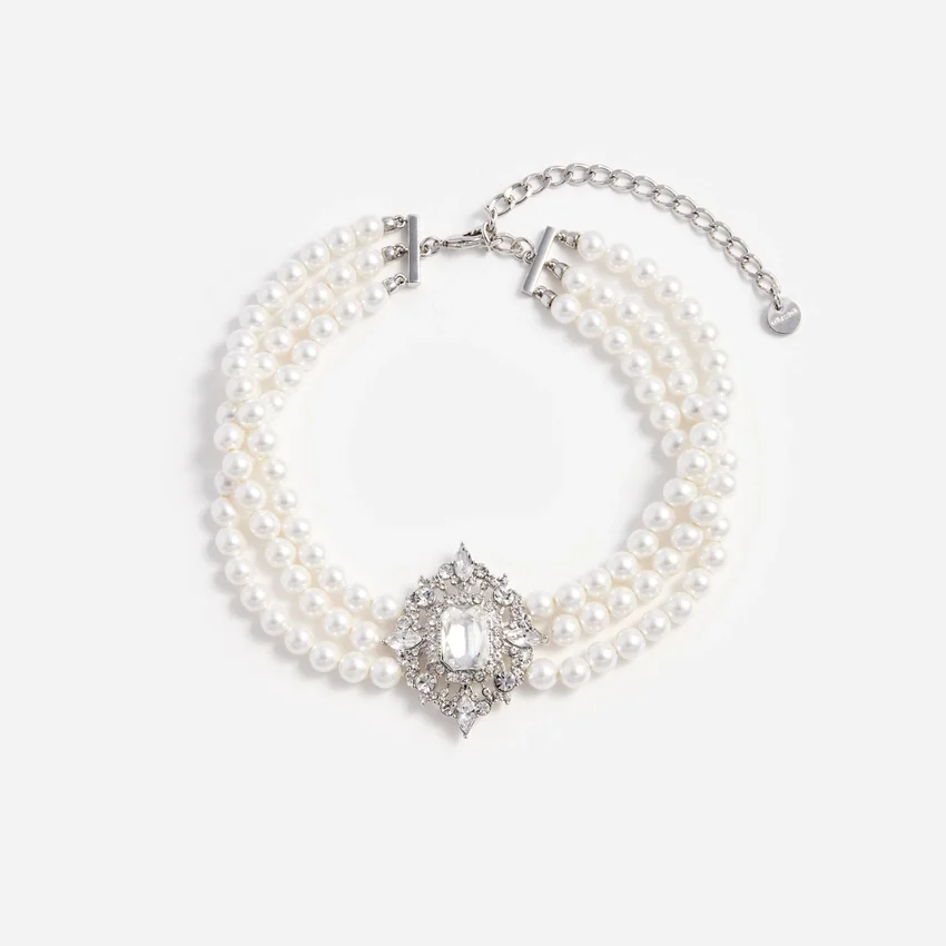Crystal Pearl Choker Crystal Pearl Choker