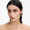 Crystal Pearl Drop Hoop Earrings Crystal Pearl Drop Hoop Earrings