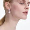 Crystal Pearl Earrings Crystal Pearl Earrings
