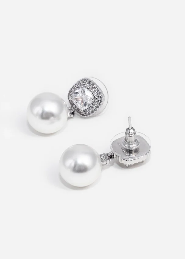 Crystal Pearl Earrings Crystal Pearl Earrings