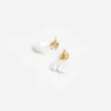 Crystal Pearl Petal Earrings Crystal Pearl Petal Earrings