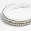 Crystal Pearl Satin Headband
