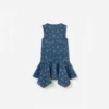 Denim Bow Printed Dress Denim Bow Printed Dress