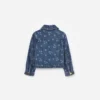 Denim Cherry Bow Printed Jacket Denim Cherry Bow Printed Jacket