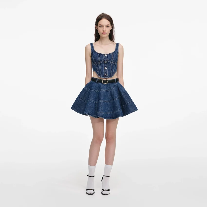 Denim Corset Top Denim Corset Top