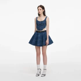 Denim Corset Top