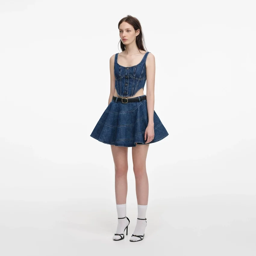 Denim Corset Top Denim Corset Top