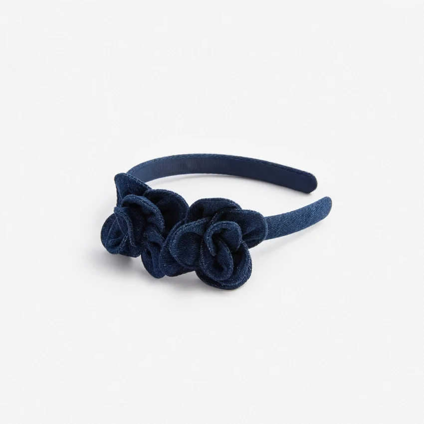 Denim Flower Headband Denim Flower Headband