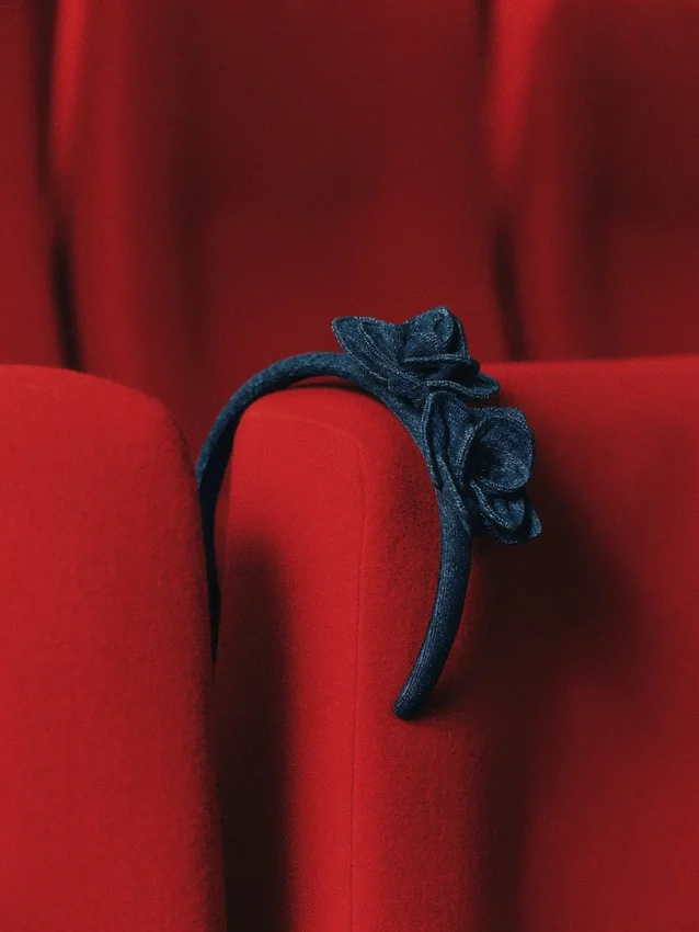 Denim Flower Headband Denim Flower Headband