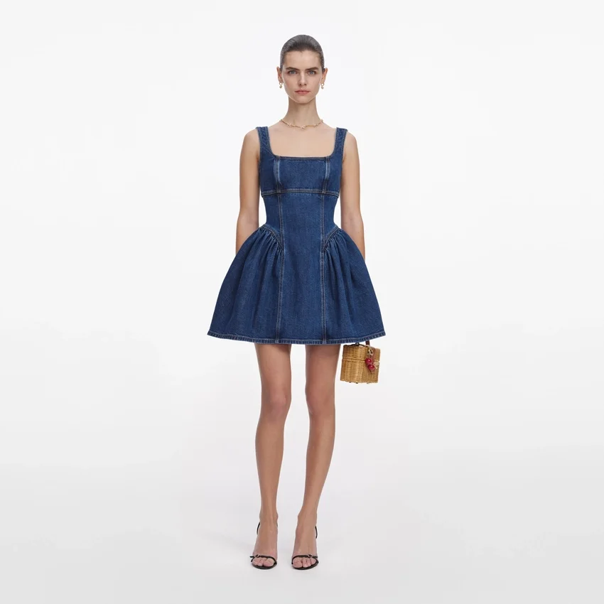 Denim Mini Dress Denim Mini Dress