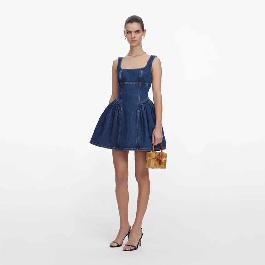 Denim Mini Dress Denim Mini Dress