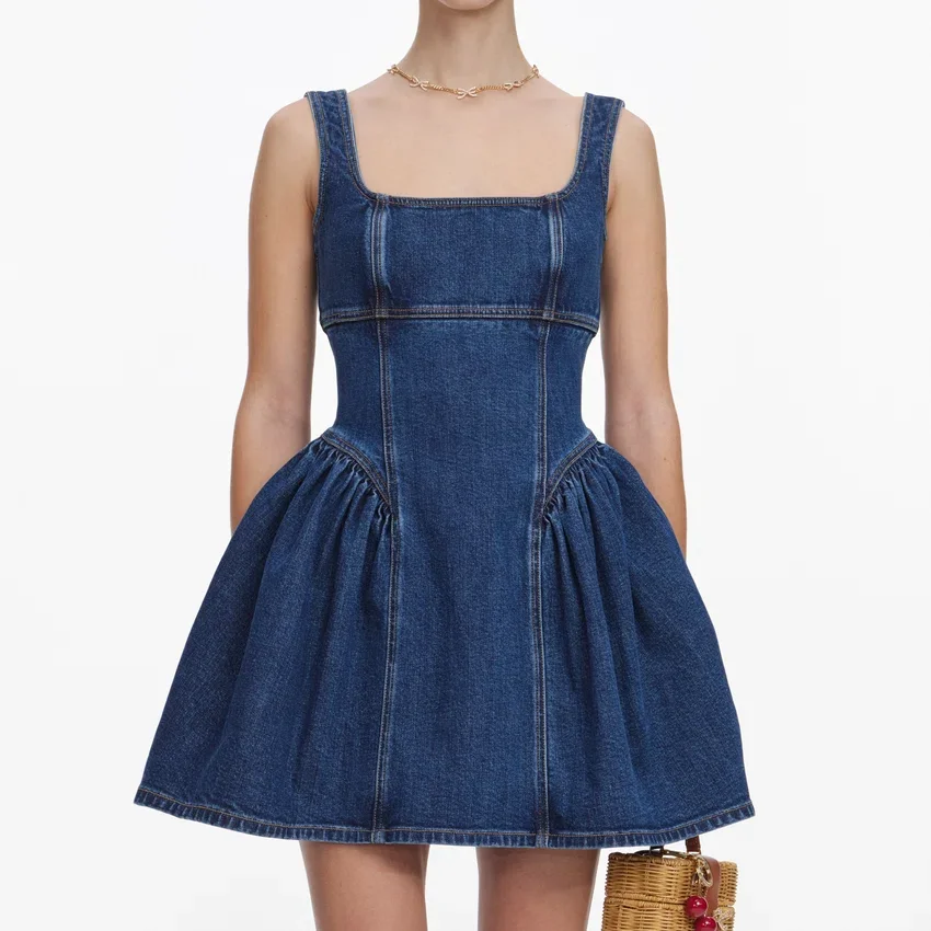 Denim Mini Dress Denim Mini Dress