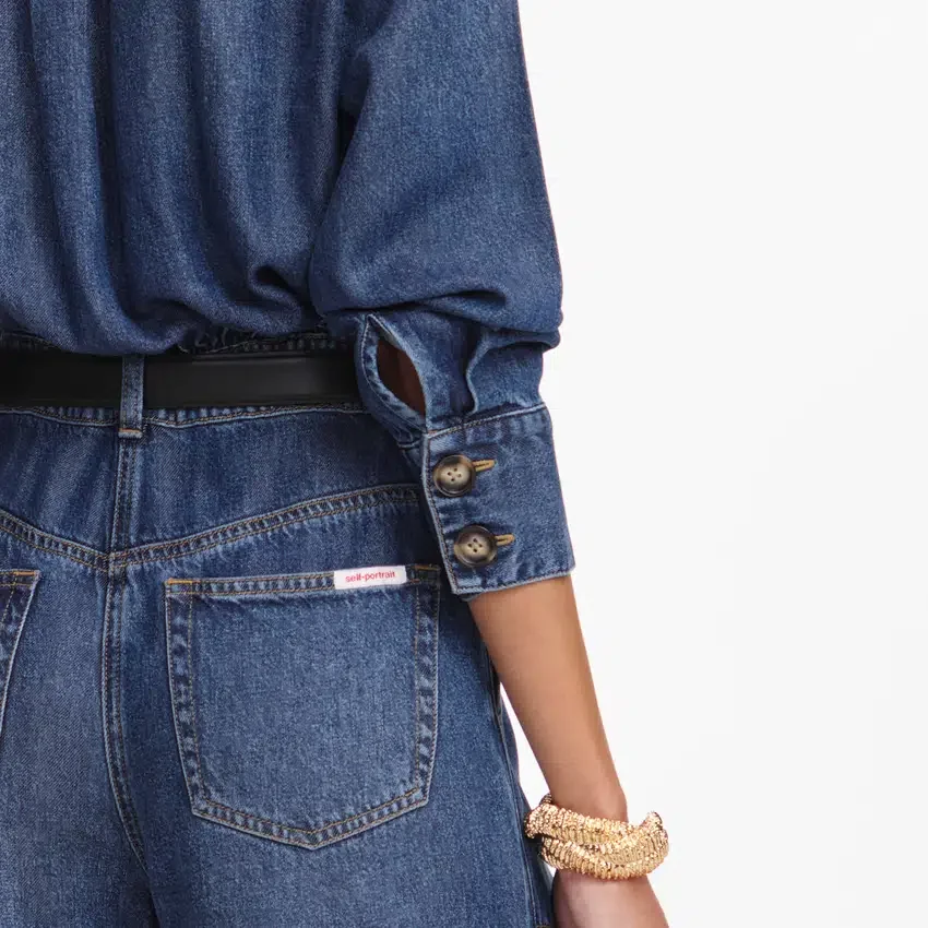 Denim Relaxed Fit Jumpsuit Denim Relaxed Fit Jumpsuit