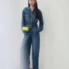 Denim Relaxed Fit Jumpsuit Denim Relaxed Fit Jumpsuit
