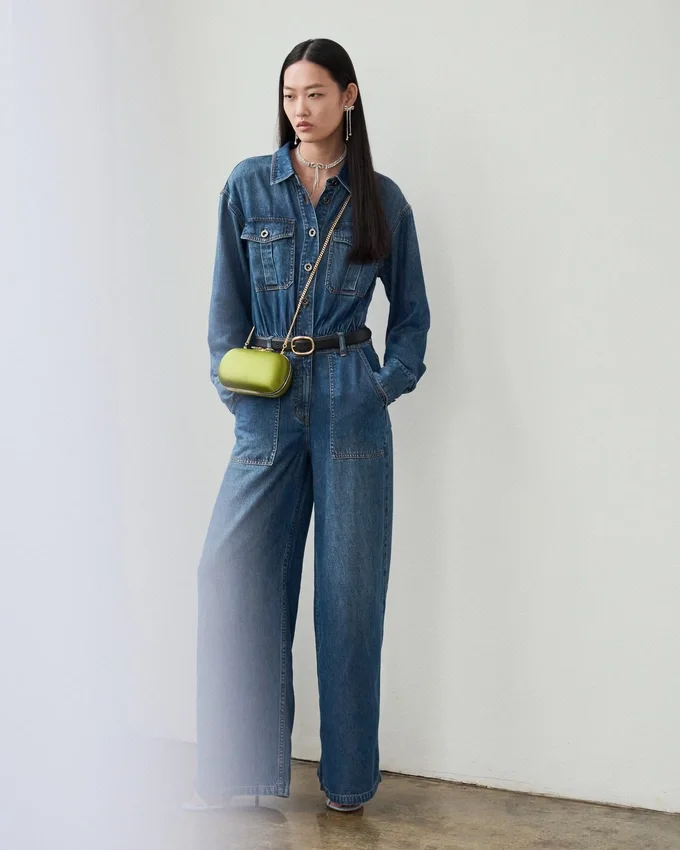 Denim Relaxed Fit Jumpsuit Denim Relaxed Fit Jumpsuit